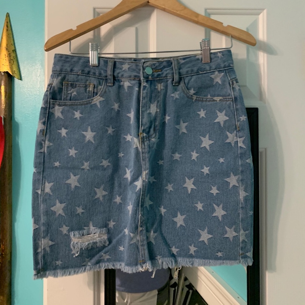 Shein star skirt